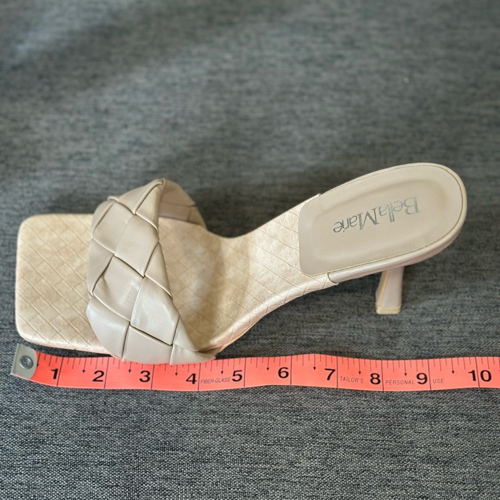 Bella Marie Cream Quilted Sandals - Picture 5 of 6